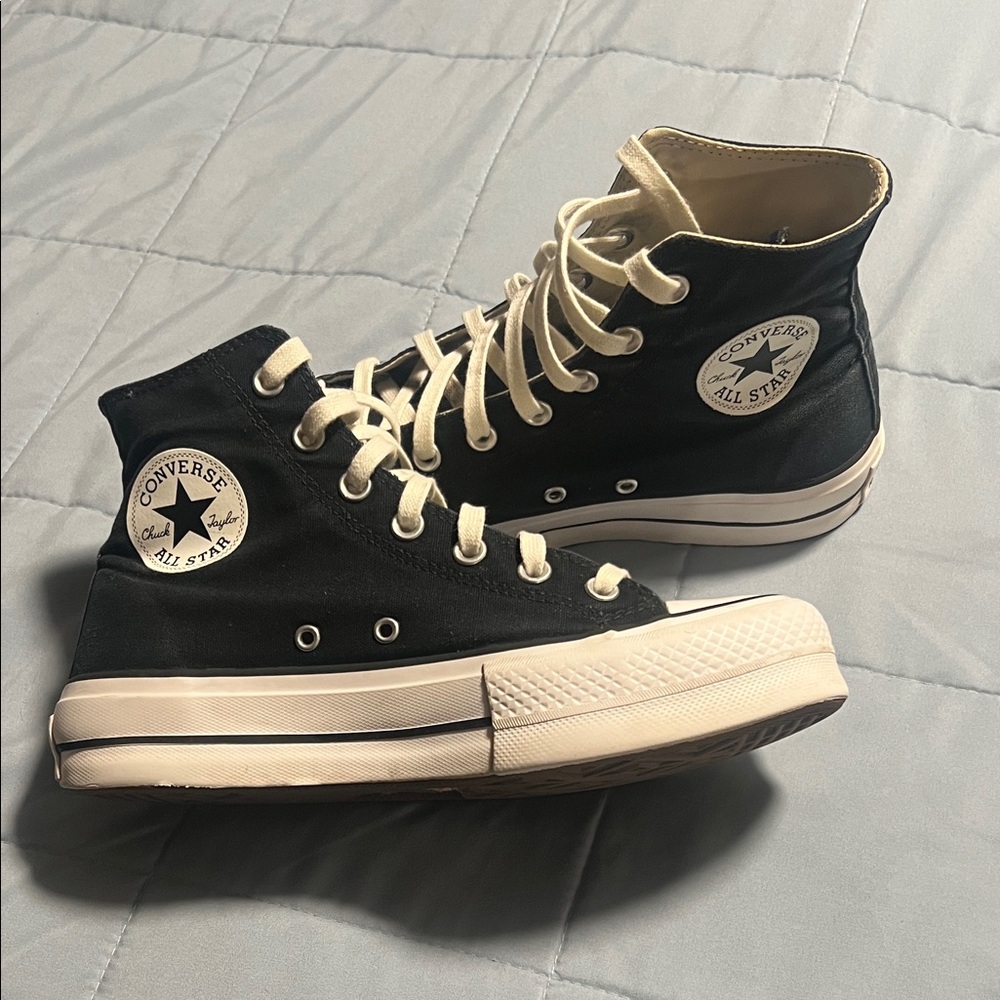 Converse Black and White High-Tops